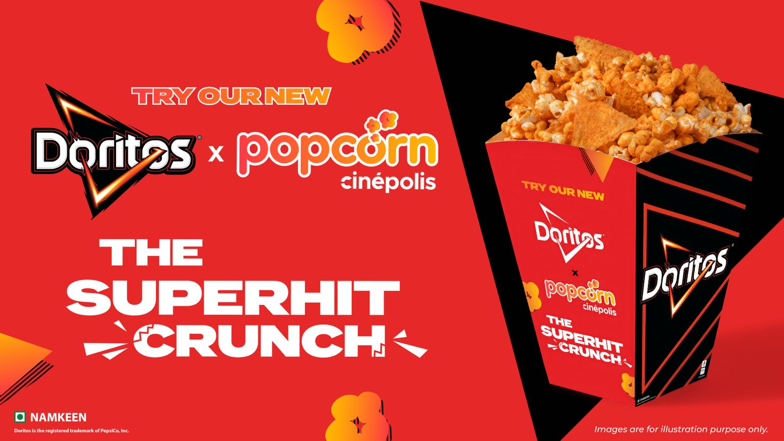 Cinépolis India and Doritos bring 'The Superhit Crunch' to cinemagoers across India with Doritos x Cinepolis Popcorn